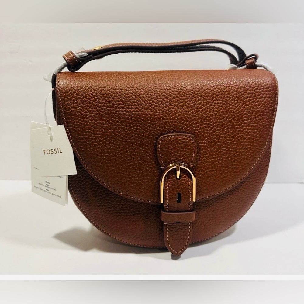Fossil Everleigh Leather Large Flap Crossbody Bag